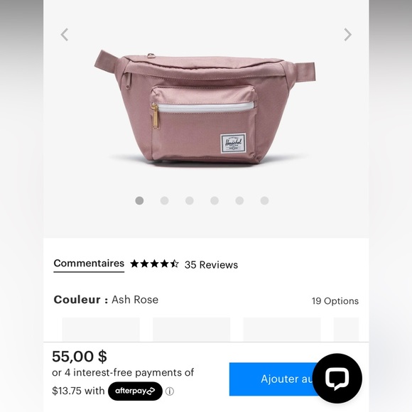 Herschel Pop Quiz Hip bag Ash Rose - Picture 3 of 4